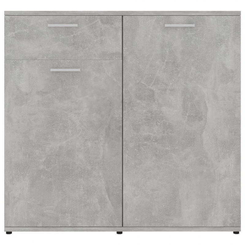 Szafka, szarość betonu, 80x36x75 cm, materiał drewnopochodny