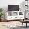 Szafka pod TV, biała, 102x36x50 cm, materiał drewnopochodny