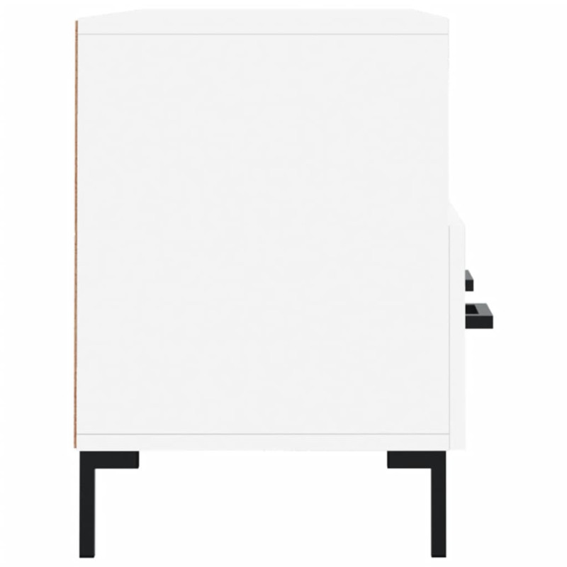 Szafka pod TV, biała, 102x36x50 cm, materiał drewnopochodny