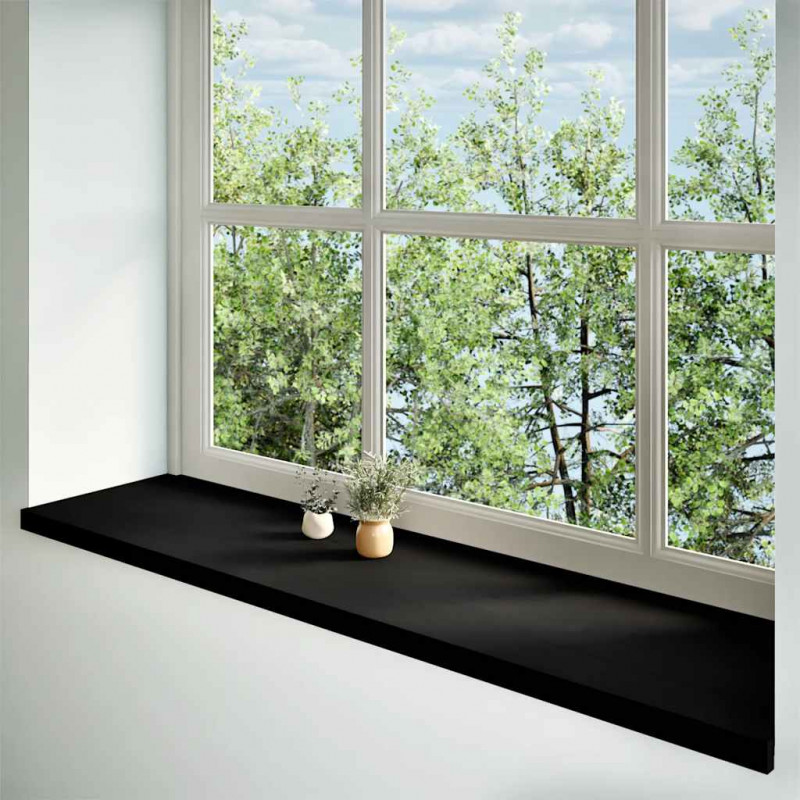 Parapety 2 szt., ciemnobrązowy, 160x40x2 cm, lite drewno dębowe