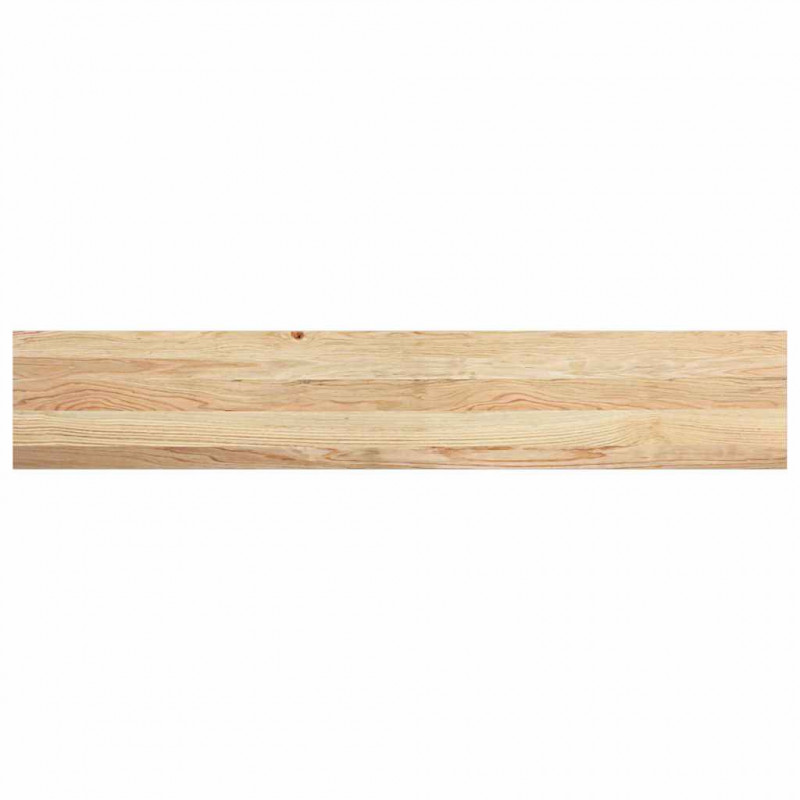 Parapety 2 szt., surowe, 140x25x2 cm, lite drewno dębowe