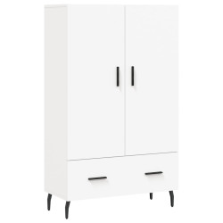 Wysoka szafka, biała, 69,5x31x115 cm, materiał drewnopochodny
