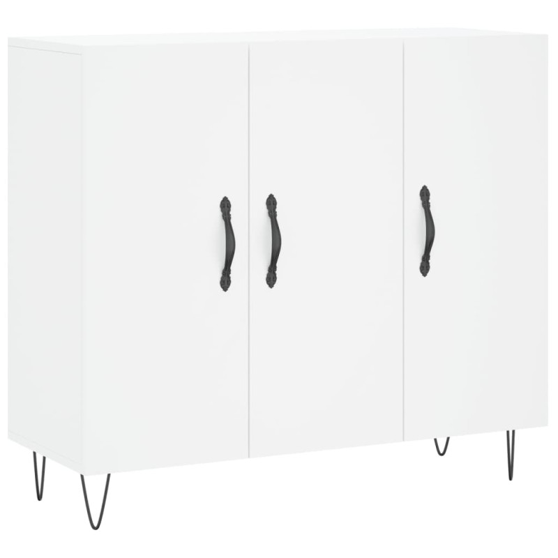 Szafka, biała, 90x34x80 cm, materiał drewnopochodny