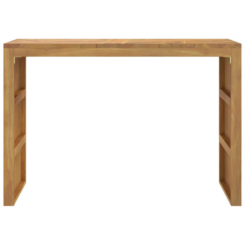Stolik konsolowy, 110x35x75 cm, lite drewno tekowe