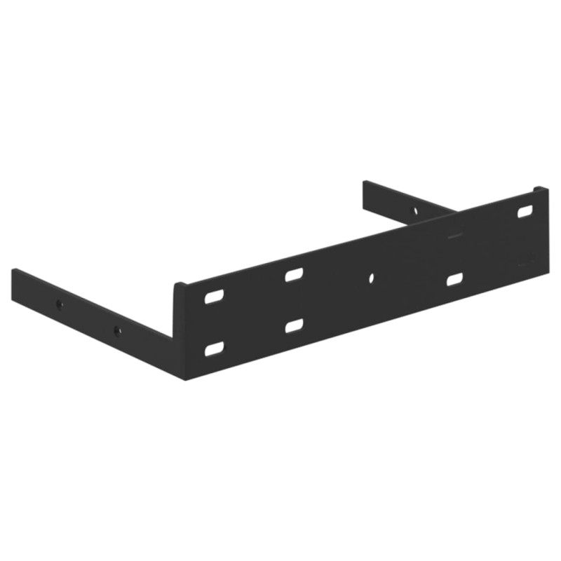 Półki ścienne, 2 szt., szarość betonu, 23 x 23,5 x 3,8 cm, MDF