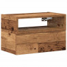 Wisząca szafka nocna, stare drewno, 45x26x28,5 cm