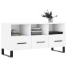 Szafka pod TV, biała, 102x36x50 cm, materiał drewnopochodny
