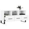 Szafka pod TV, biała, 102x36x50 cm, materiał drewnopochodny