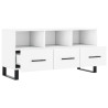 Szafka pod TV, biała, 102x36x50 cm, materiał drewnopochodny