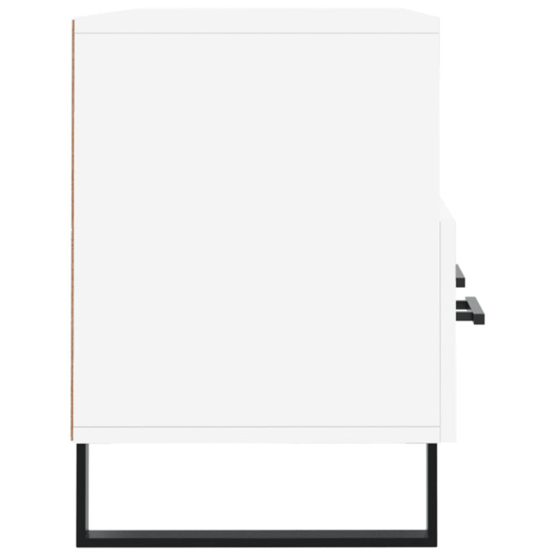 Szafka pod TV, biała, 102x36x50 cm, materiał drewnopochodny