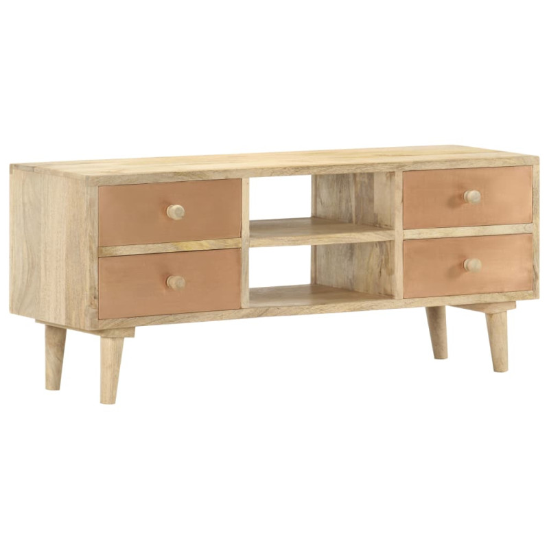Szafka pod telewizor, 110x30x45 cm, lite drewno mango