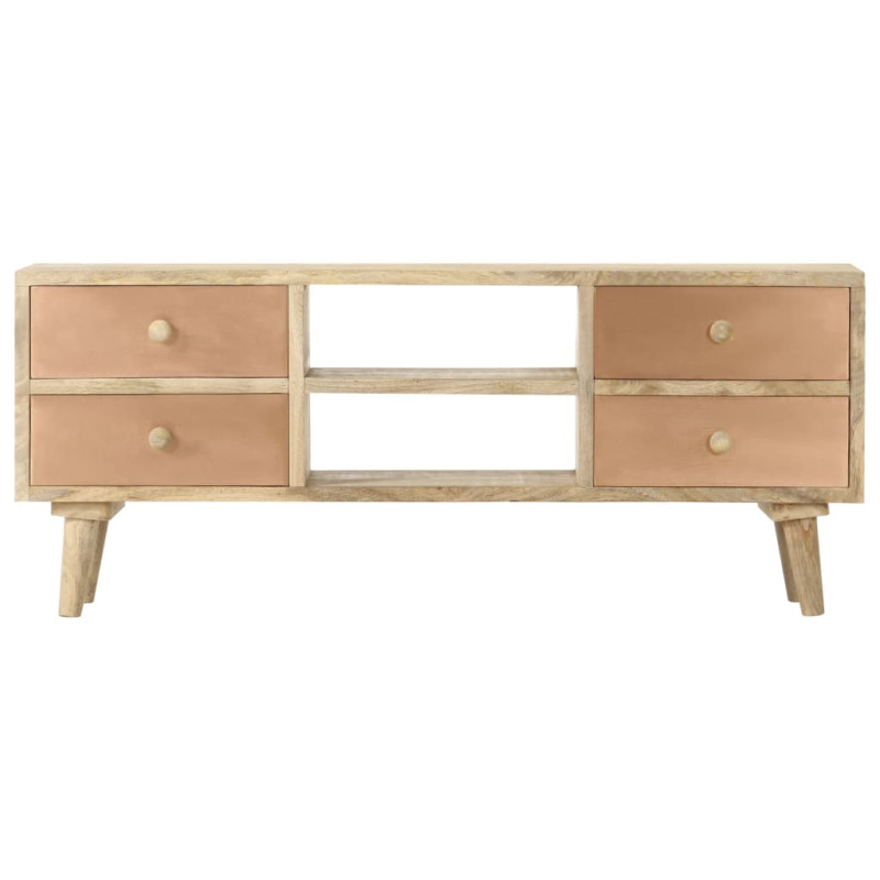 Szafka pod telewizor, 110x30x45 cm, lite drewno mango
