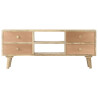 Szafka pod telewizor, 110x30x45 cm, lite drewno mango