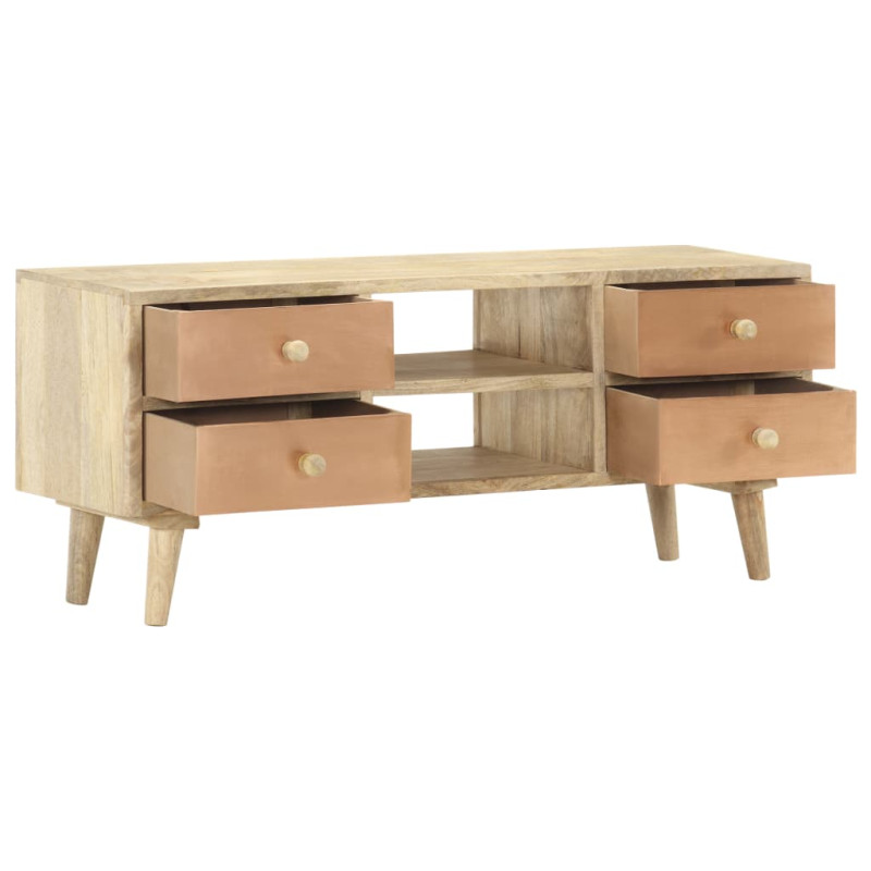 Szafka pod telewizor, 110x30x45 cm, lite drewno mango