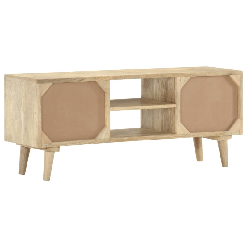 Szafka pod telewizor, 110x30x45 cm, lite drewno mango