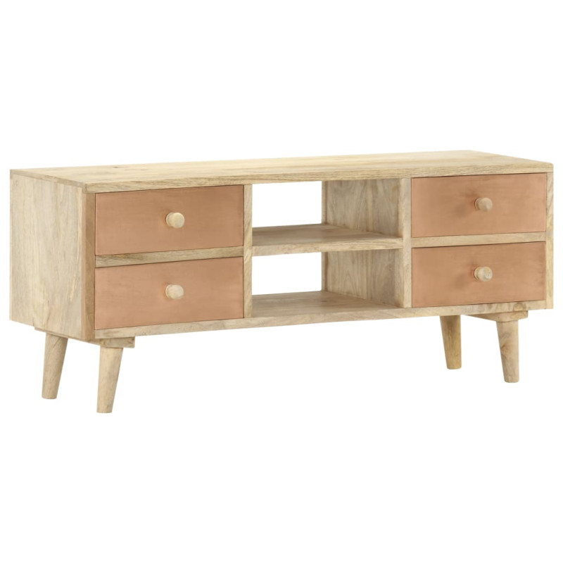 Szafka pod telewizor, 110x30x45 cm, lite drewno mango