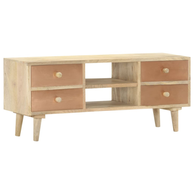 Szafka pod telewizor, 110x30x45 cm, lite drewno mango
