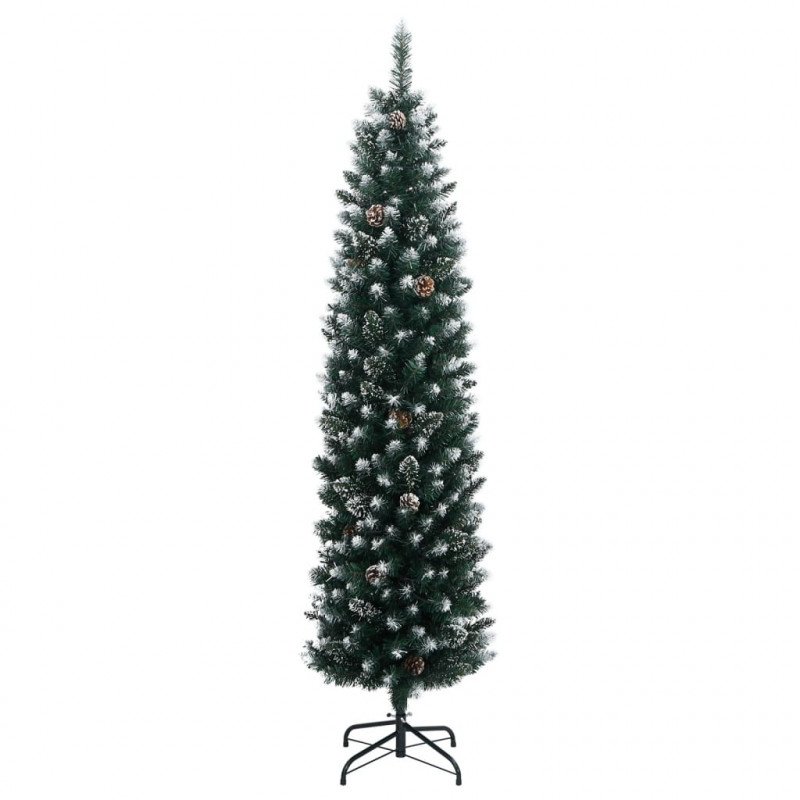 Sztuczna, smukła choinka, 300 lampek LED, 180 cm