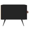 Szafka pod TV, czarna, 150x36x30 cm, materiał drewnopochodny