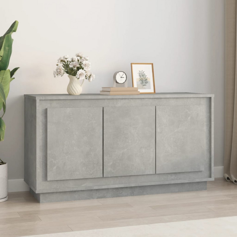 Szafka, szarość betonu, 102x35x55 cm, materiał drewnopochodny