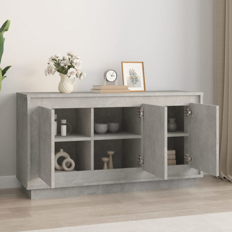 Szafka, szarość betonu, 102x35x55 cm, materiał drewnopochodny