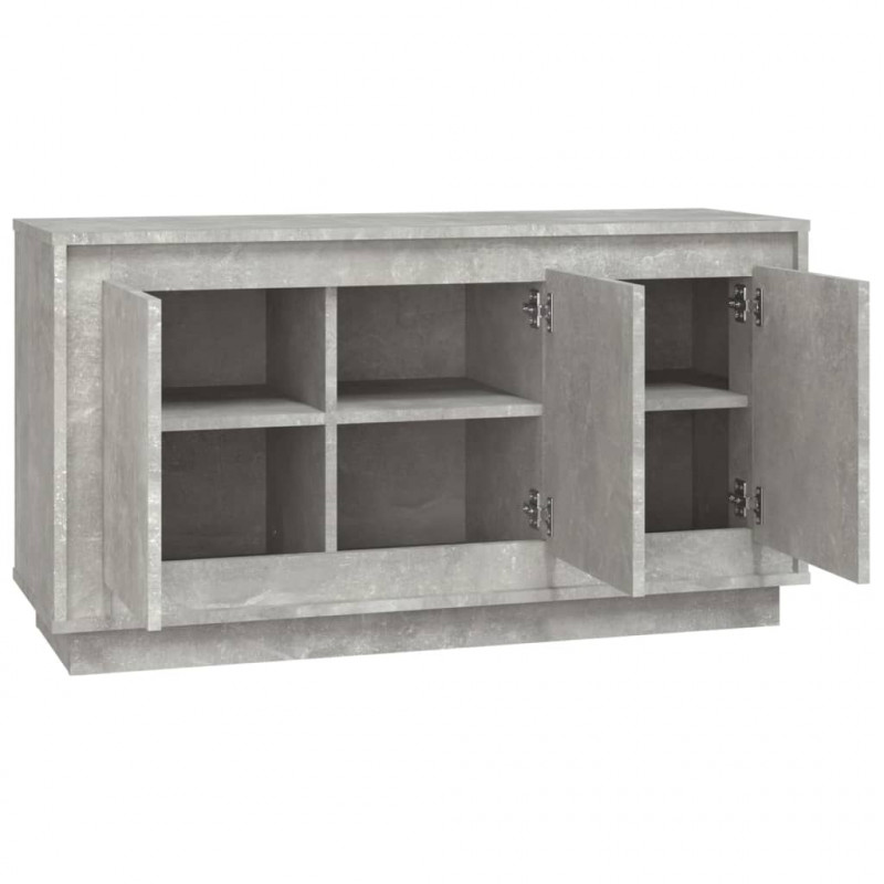 Szafka, szarość betonu, 102x35x55 cm, materiał drewnopochodny