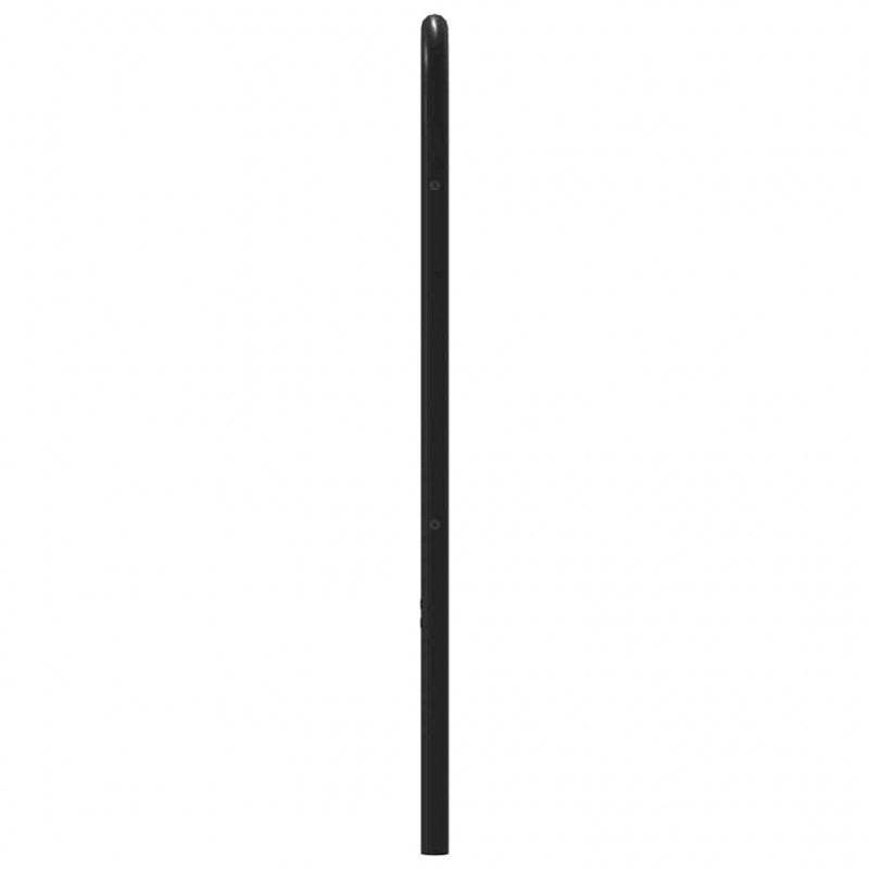 Wezgłowie, brązowy dąb, 107 cm, stal i materiał drewnopochodny