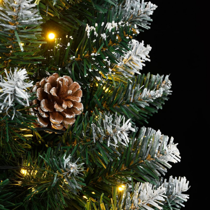 Sztuczna, smukła choinka, 150 lampek LED, 120 cm