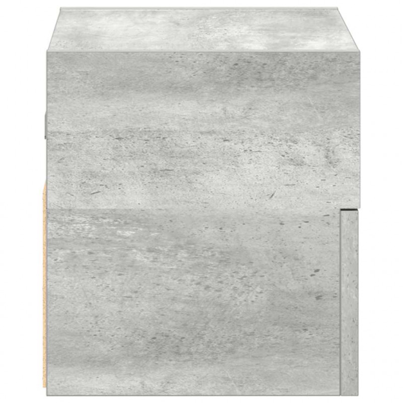 Wiszące szafki nocne, 2 szt., szarość betonu, 45x26x28,5 cm