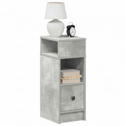 Szafka nocna z szufladą, szarość betonu, 25x31x66 cm