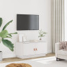 Szafka pod telewizor, biała, 80x34x40 cm, lite drewno sosnowe