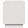 Szafka pod telewizor, biała, 80x34x40 cm, lite drewno sosnowe