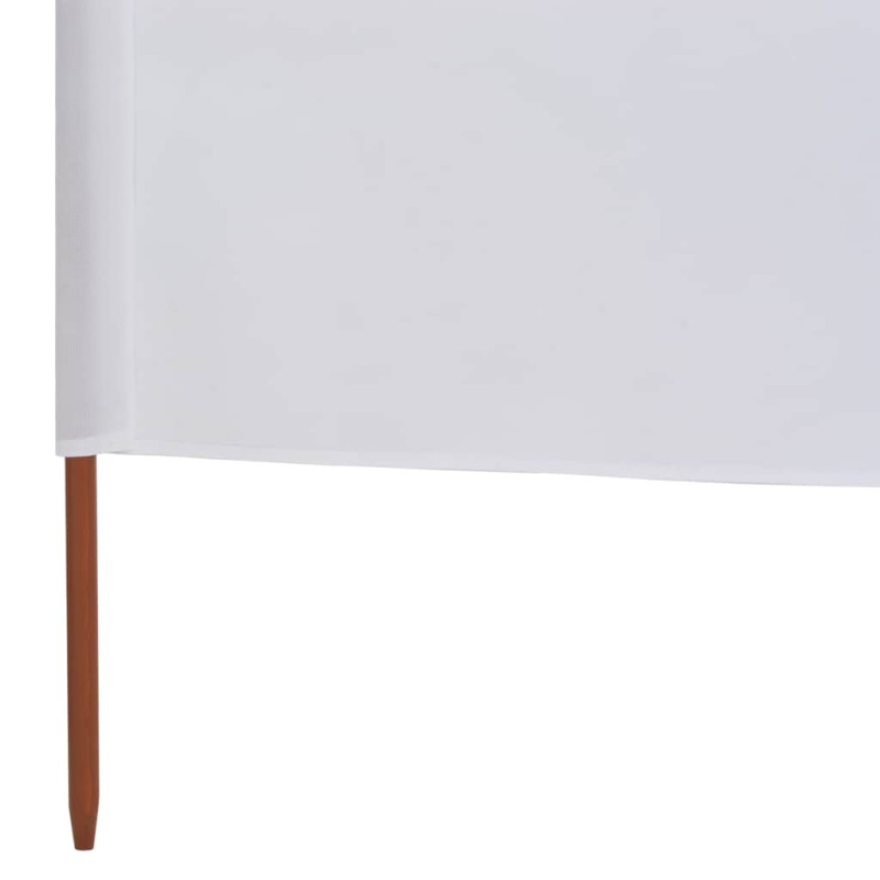 Parawan 6-skrzydłowy z tkaniny, 800 x 80 cm, biały