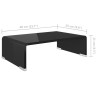 Podstawka pod monitor / telewizor szklana 40x25x11 cm