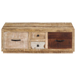 Stolik kawowy, 90x60x30 cm, lite drewno mango