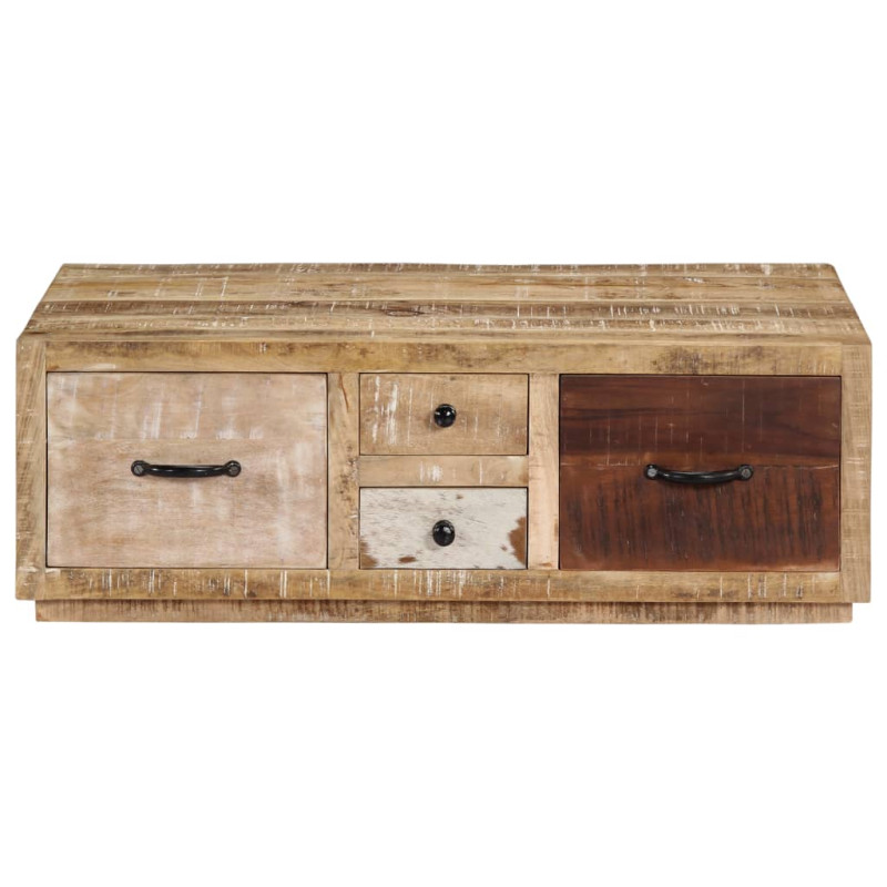 Stolik kawowy, 90x60x30 cm, lite drewno mango