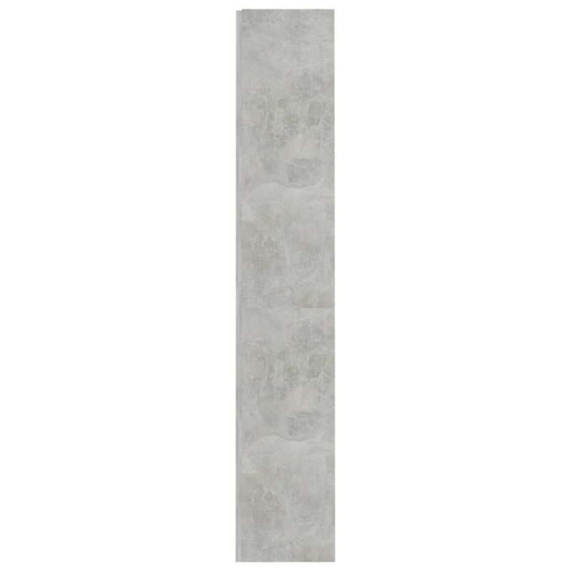 4-poziomowy regał na książki, betonowy szary, 60x24x142 cm