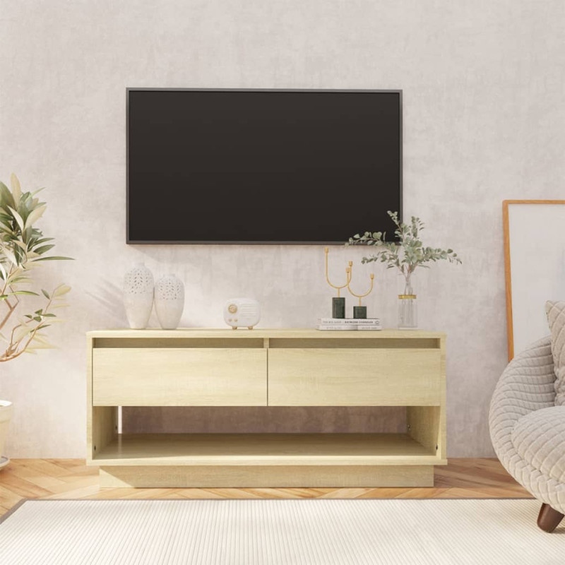 Szafka pod TV, dąb sonoma 102x41x44 cm, materiał drewnopochodny