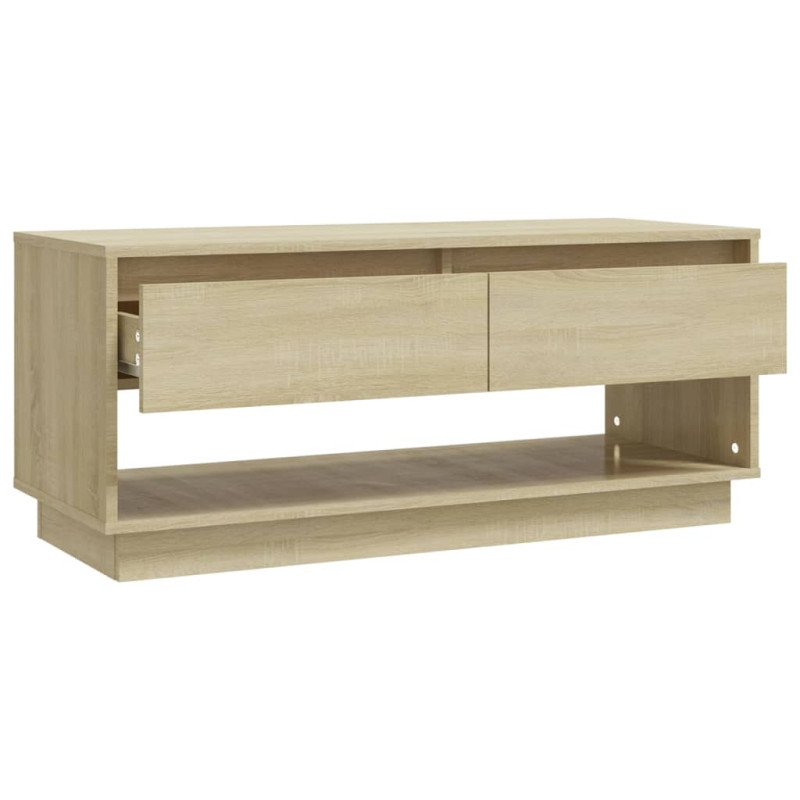 Szafka pod TV, dąb sonoma 102x41x44 cm, materiał drewnopochodny