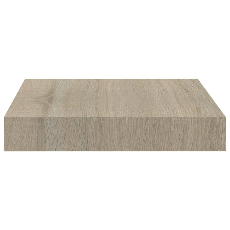 Półki ścienne, 4 szt., kolor dębowy, 23 x 23,5 x 3,8 cm, MDF