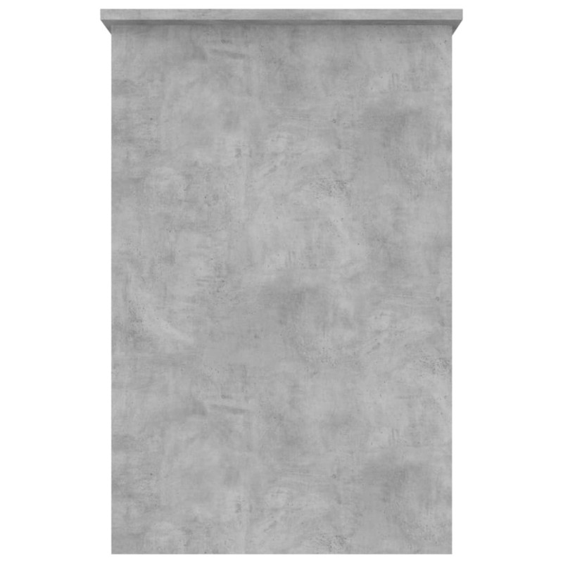 Biurko, szarość betonu, 100x50x76 cm, materiał drewnopochodny