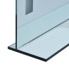 Ścienne lustro łazienkowe z LED, z półką, 60 x 80 cm