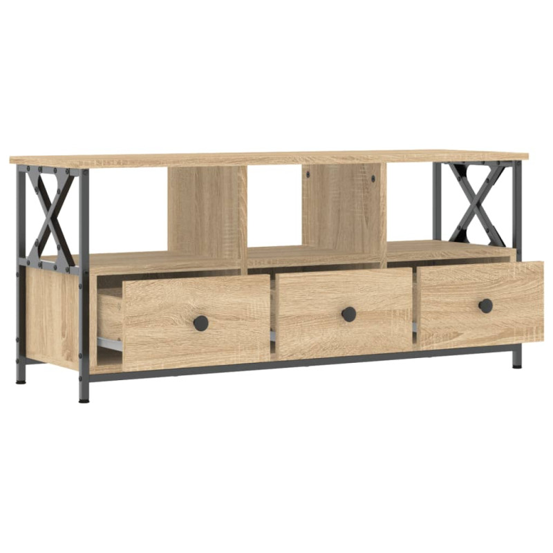 Szafka pod telewizor, dąb sonoma, 102x33x45 cm