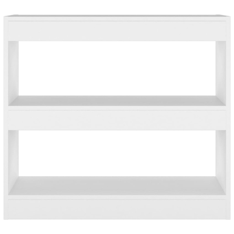 Regał na książki/przegroda, biały, 80x30x72 cm