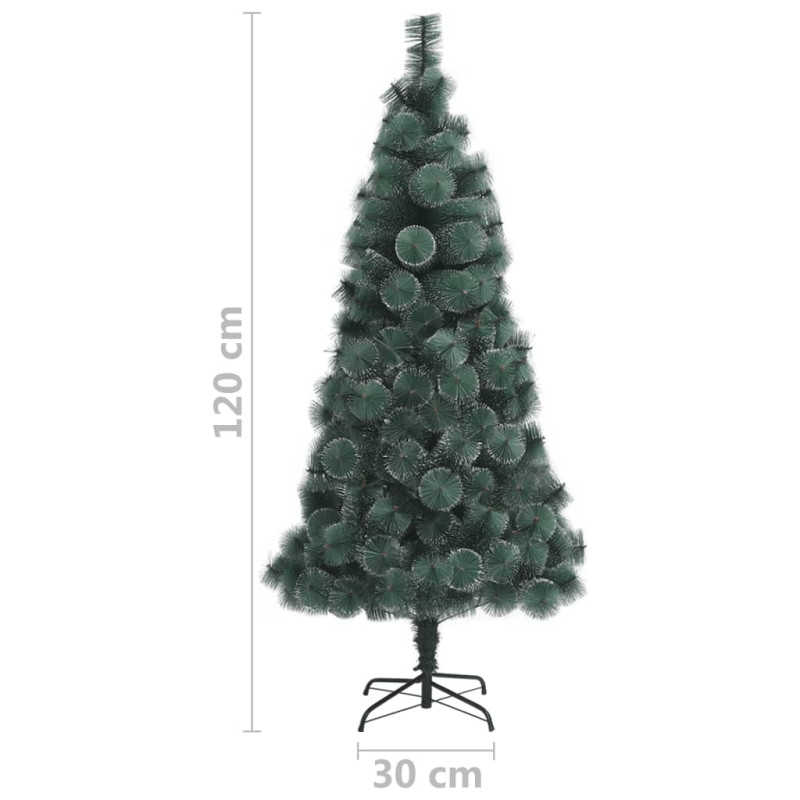 Sztuczna choinka ze stojakiem, zielona, 120 cm, PET