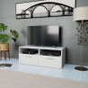 Szafka pod TV, materiał drewnopochodny, 95x35x36 cm, biała