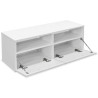 Szafka pod TV, materiał drewnopochodny, 95x35x36 cm, biała