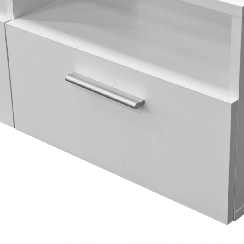 Szafka pod TV, materiał drewnopochodny, 95x35x36 cm, biała