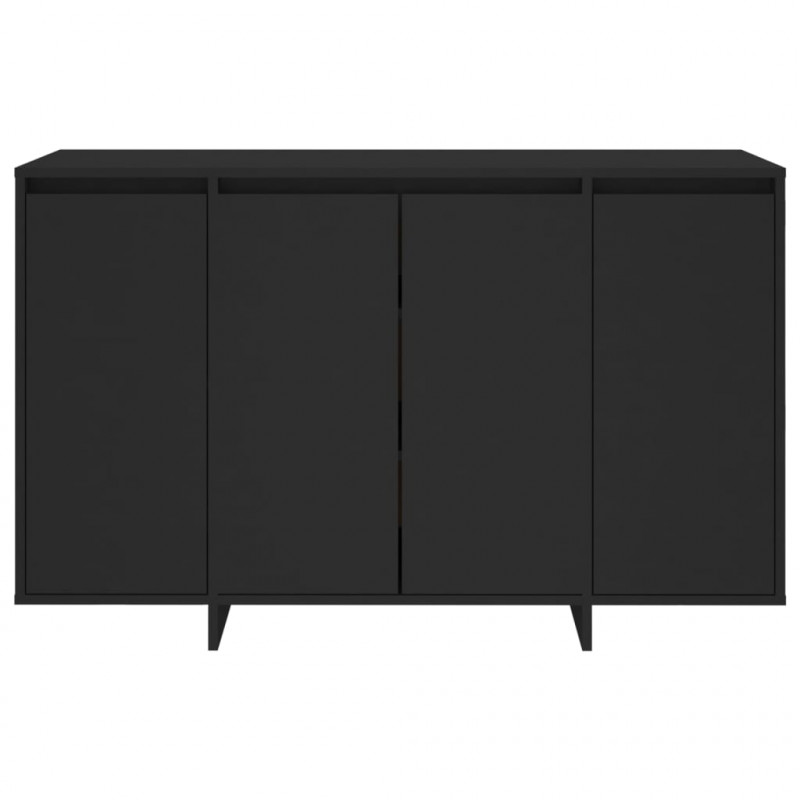 Szafka, czarna, 120x41x75 cm, materiał drewnopochodny