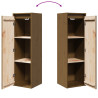 Szafki ścienne, 2 szt., miodowy brąz, 30x30x100 cm, sosnowe